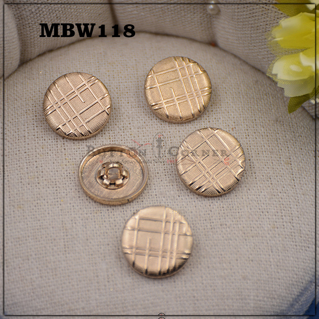 Check Design Metal Suiting Button