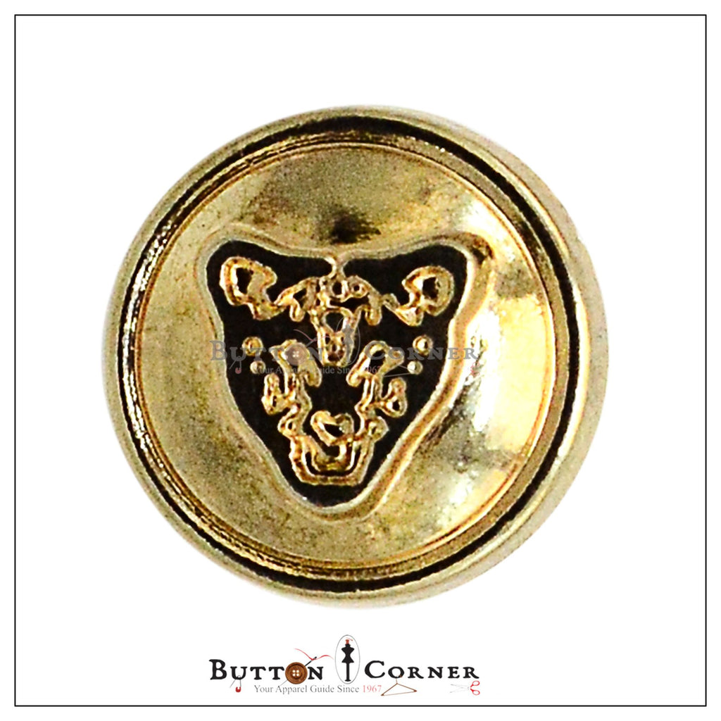 Lion Face Embossed Shirt Button