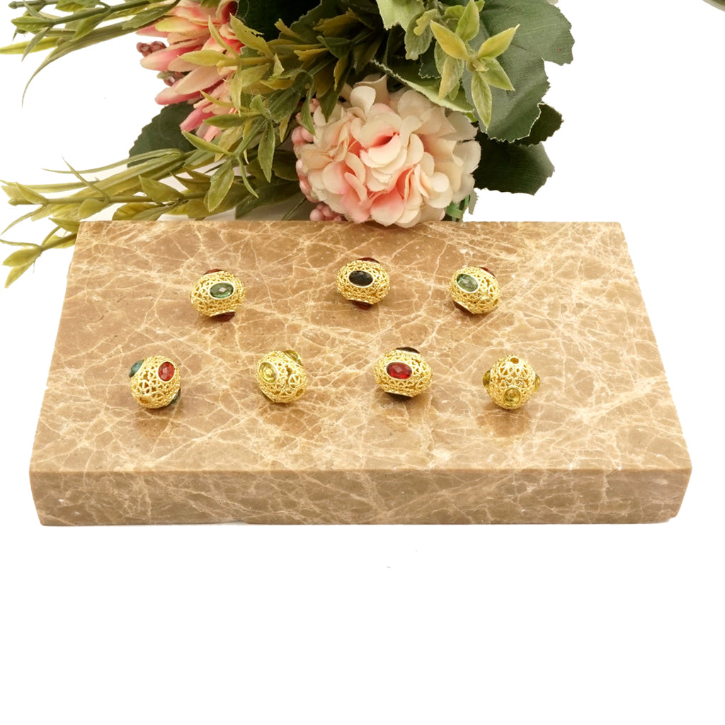 Hollow Spacer Ovel Shape Beads