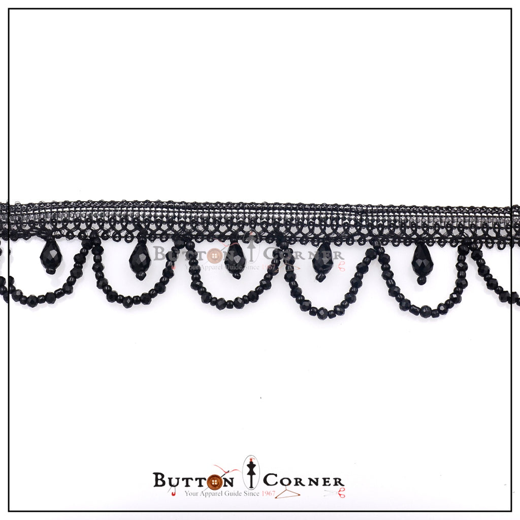 Metallic Scallop Cut Dana Hanging Lace