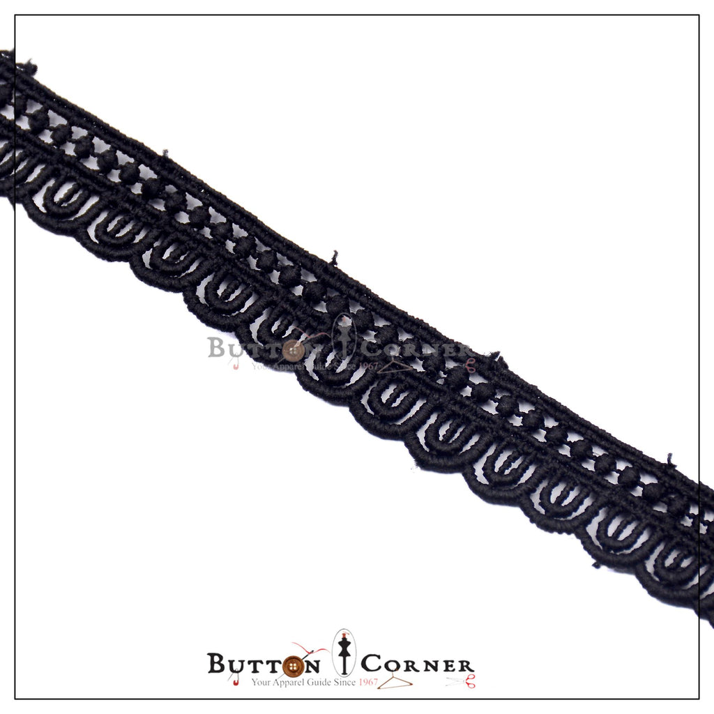 One Side Border Shuttle Lace