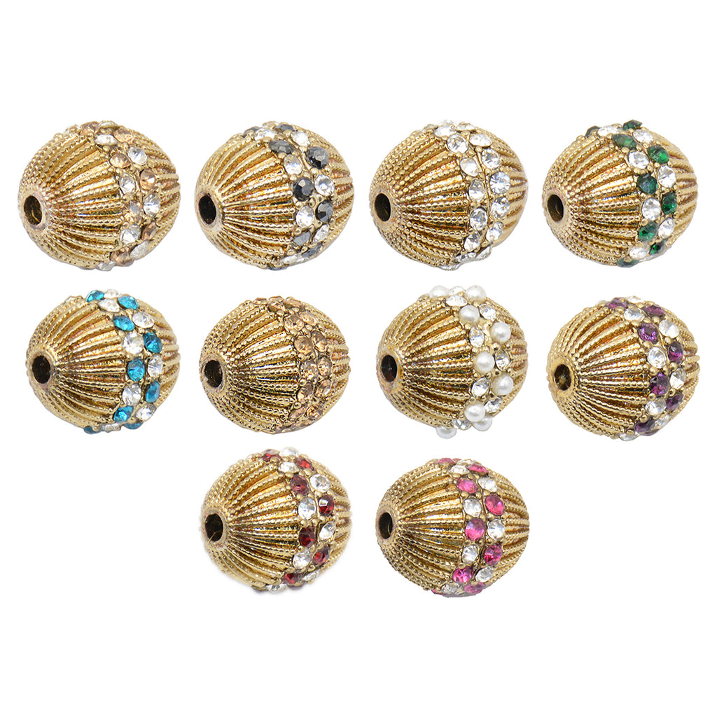 Oval Shape Fancy Kundan Button