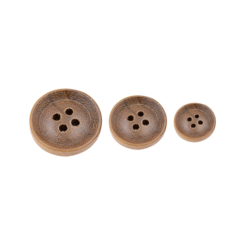 Wooden Suiting Button Curve Border