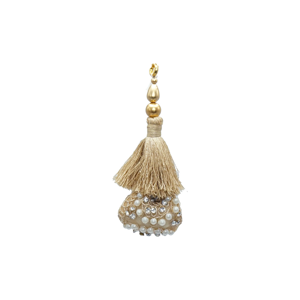 Embroidery Thread Pearl & Crystal Tassel