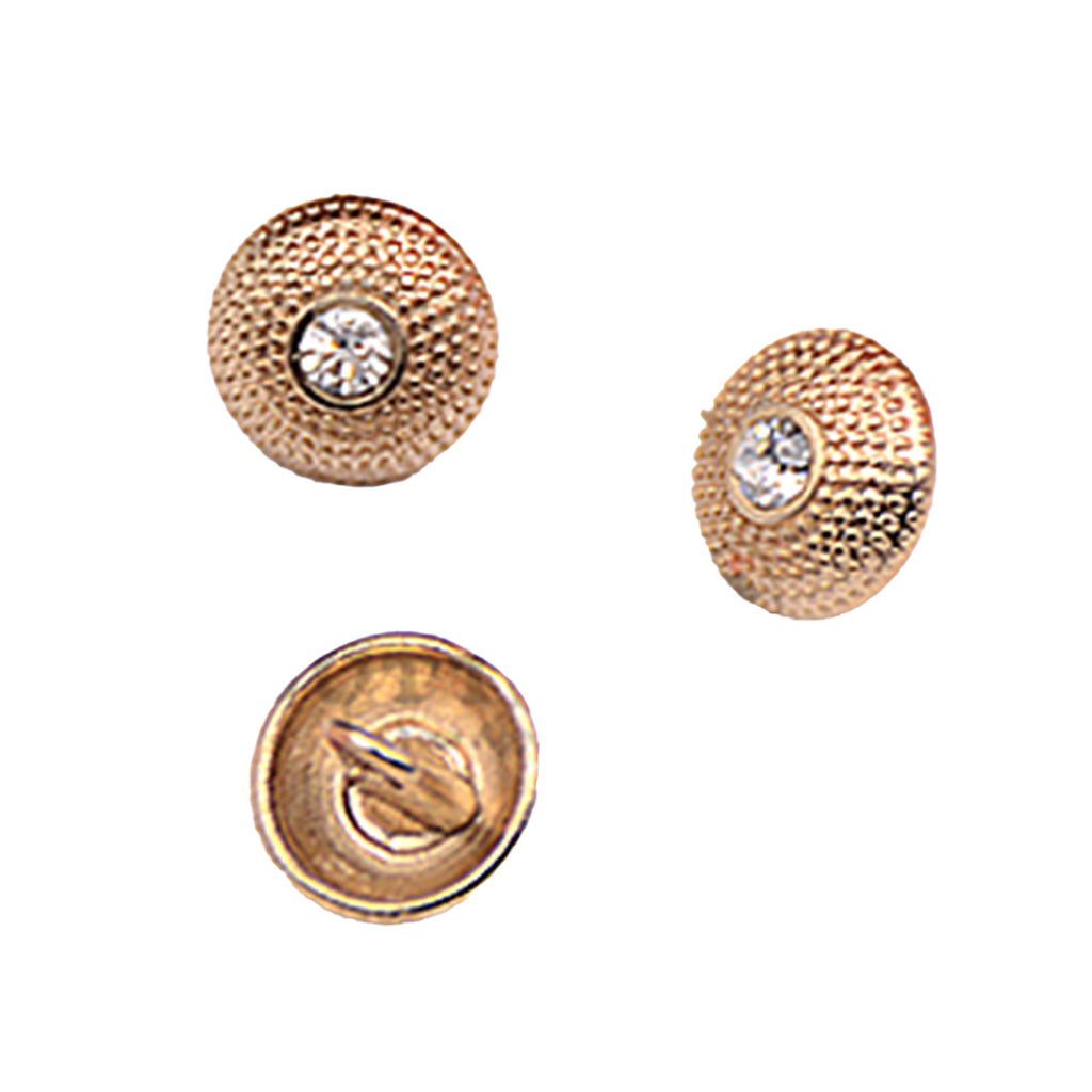 Doted Design Center Stone Metal Button