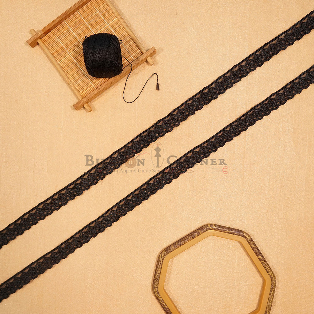 One Side Border Organza Lace