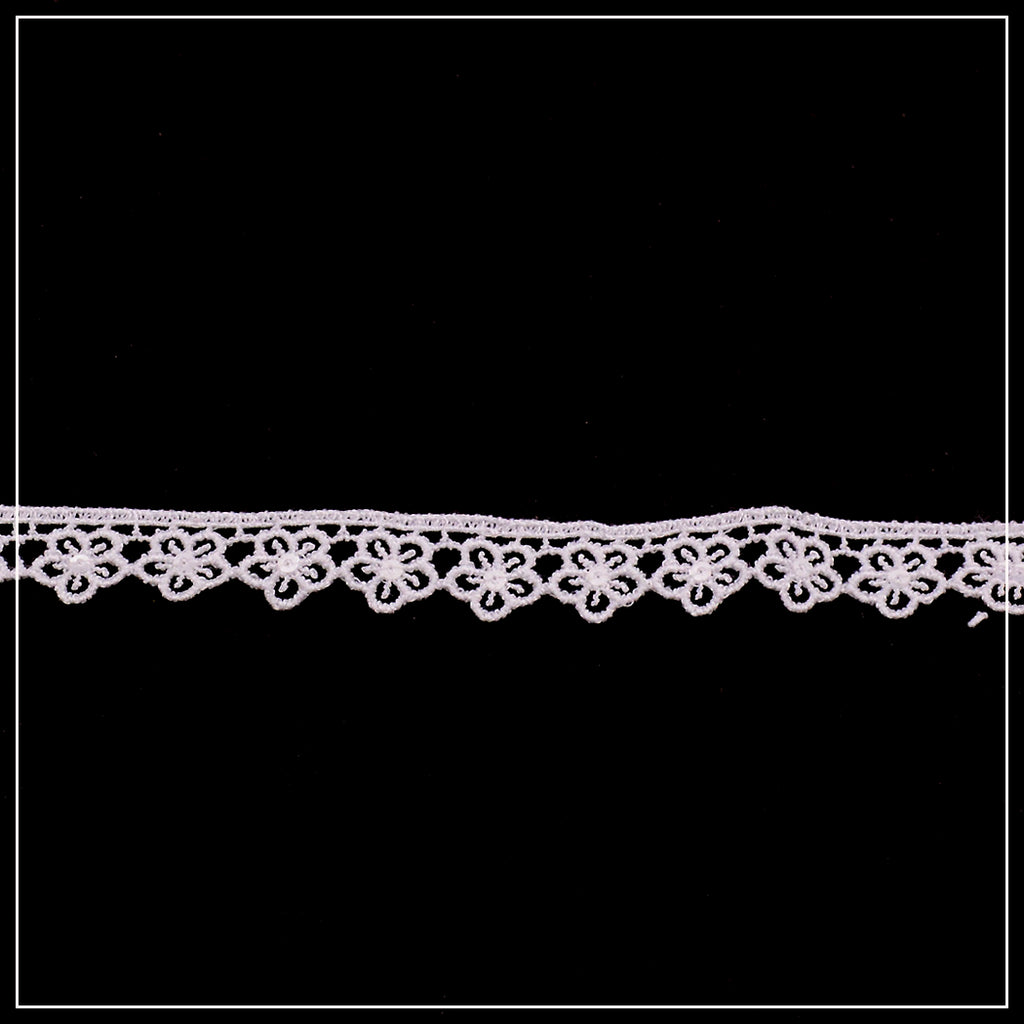 One Side Border Shuttle Sequence Lace