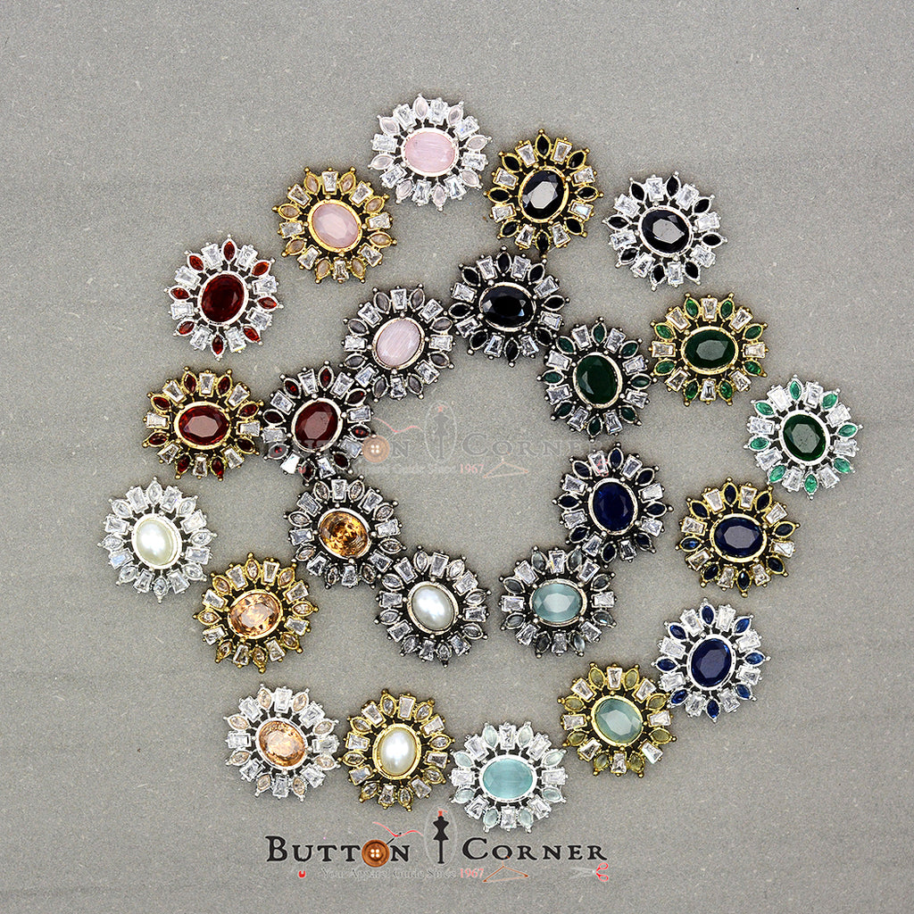 Fancy Kundan Button