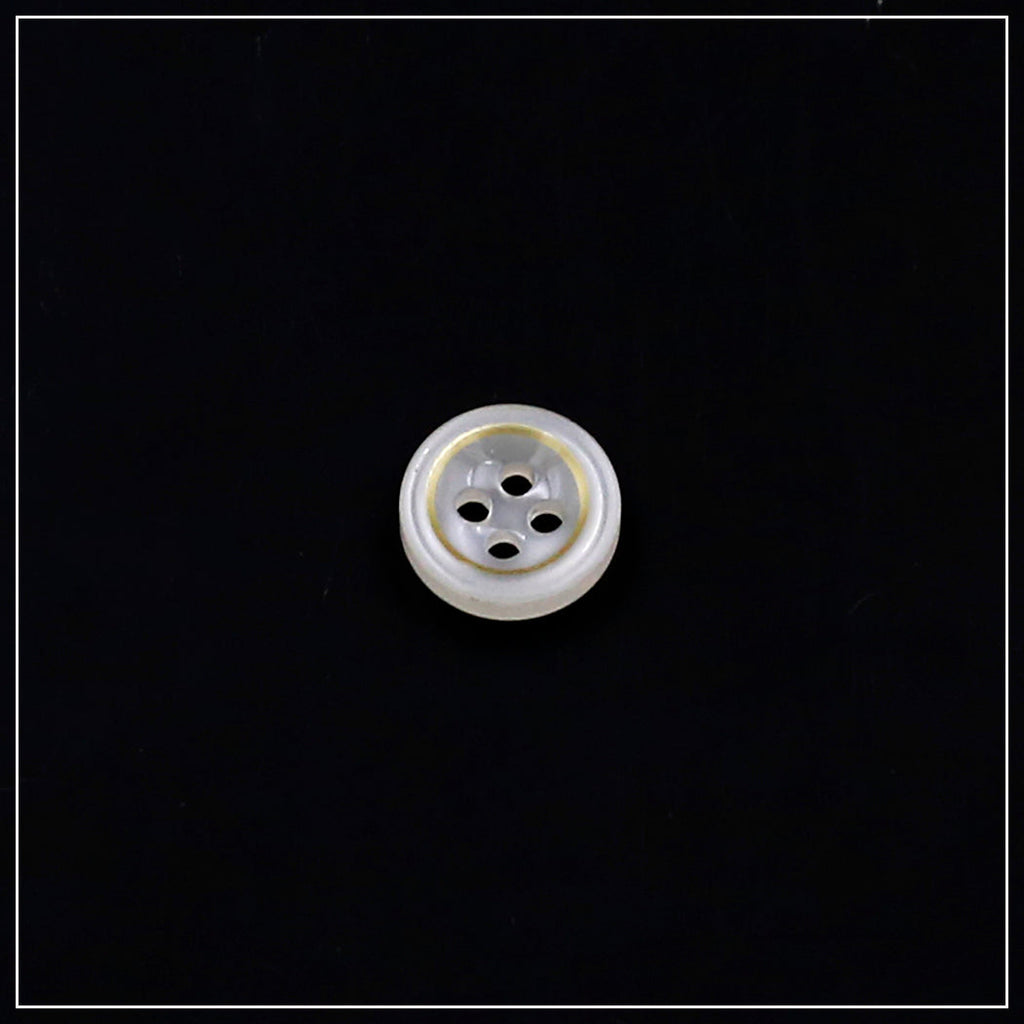 Gold Outline 4 Hole Shirt Button