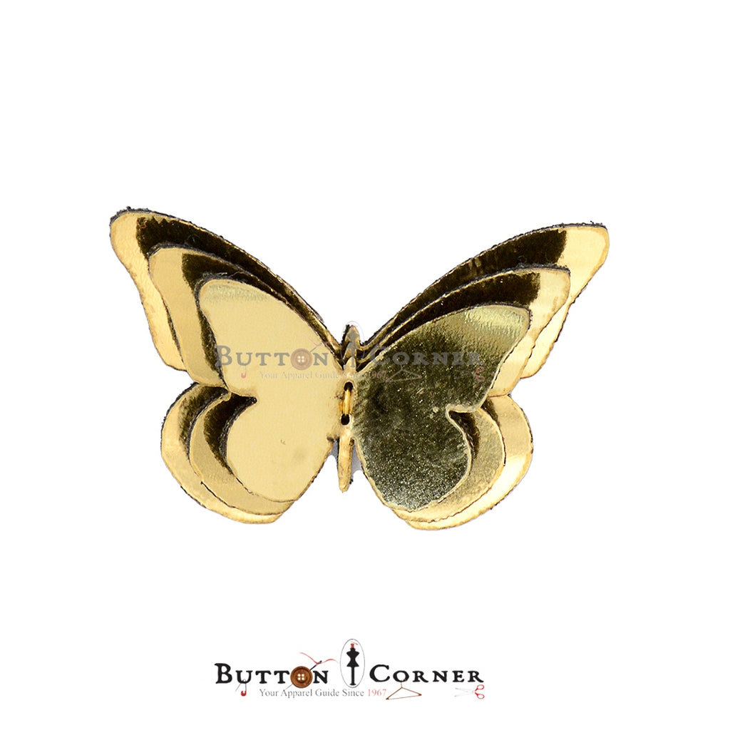 Faux Leather 3D Butterfly