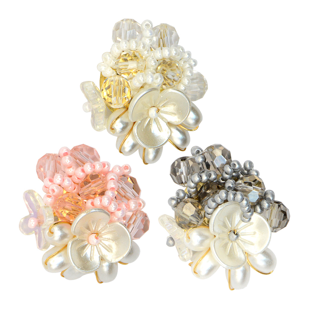 Pearl Crystal Flower