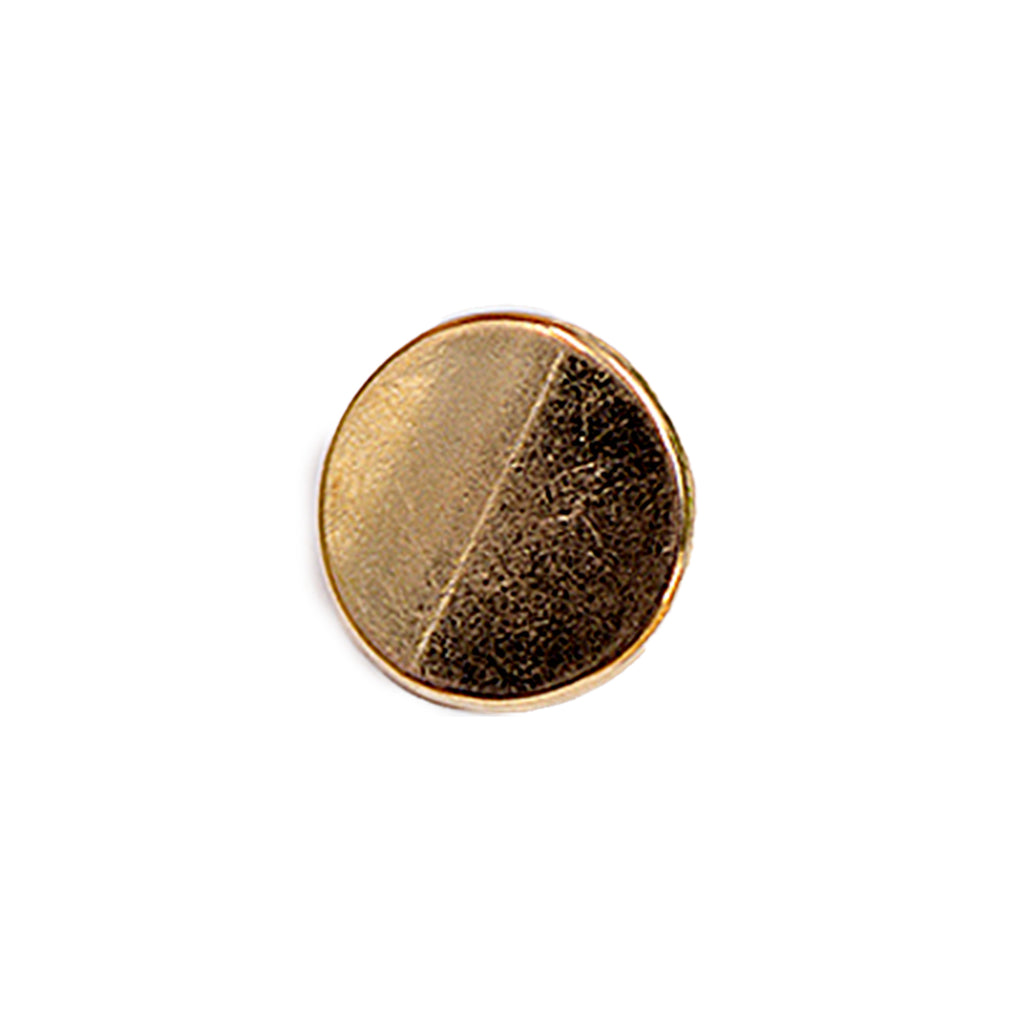 Curve Shape Flat Metal Suiting Button