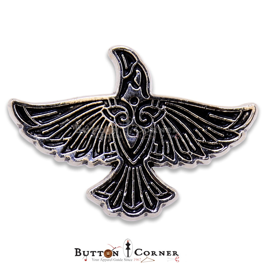 Viking Flying Raven Pin