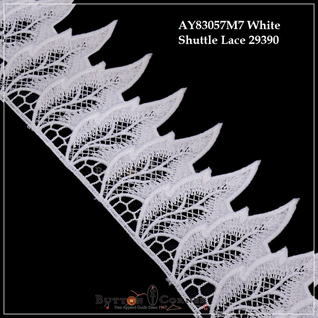 One Side Border Shuttle Lace