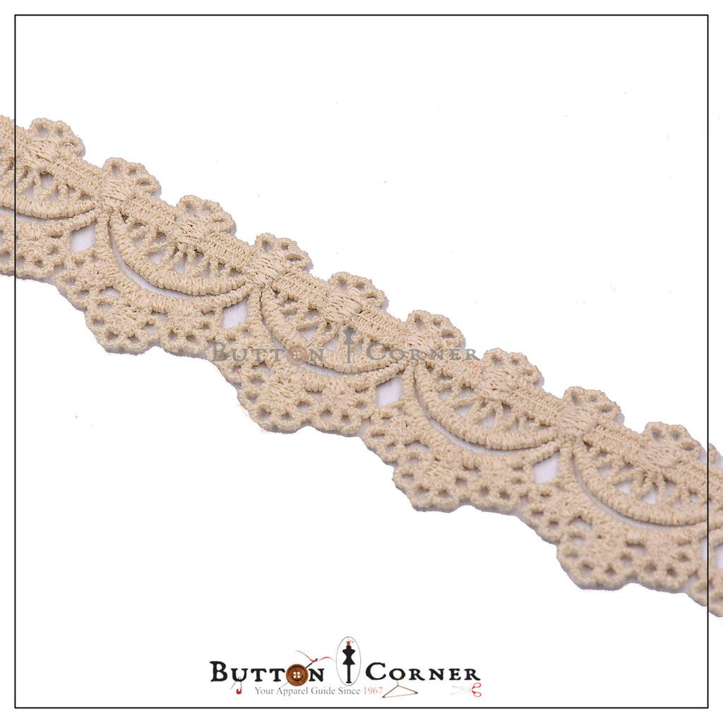 One Side Border Shuttle Lace