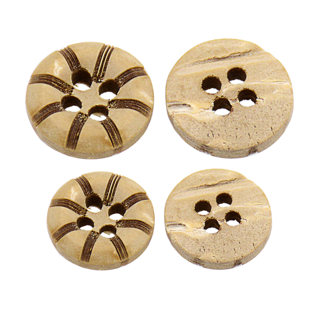 Fresh Melon 4 Hole Coconut Button