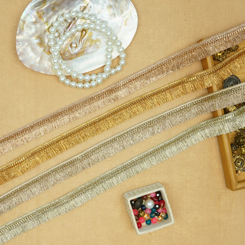 Fancy Metallic Yarn Hanging Lace