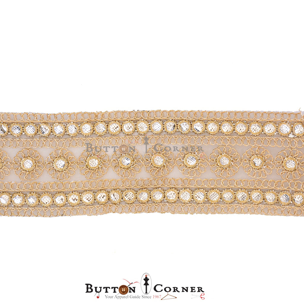 Double Side Border Fancy Gota Lace