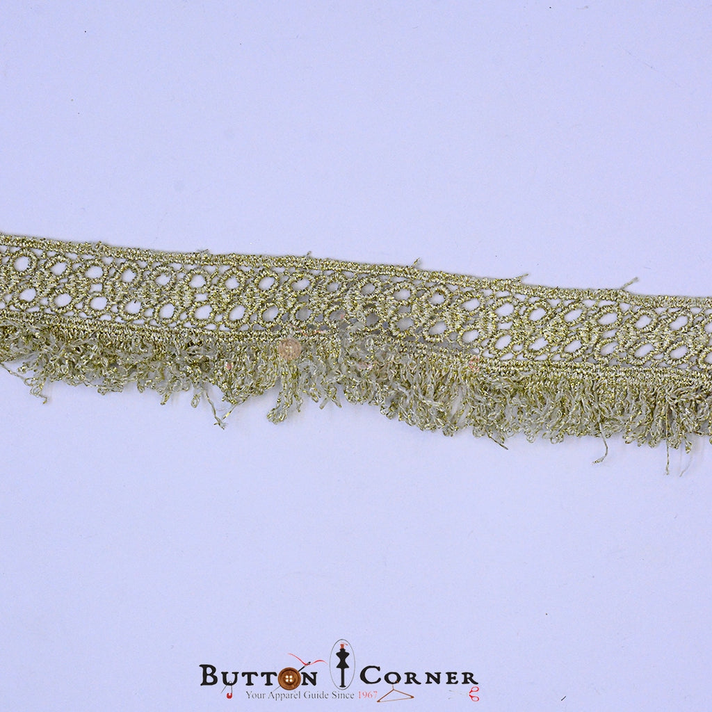 Metallic Yarn Hanging lace
