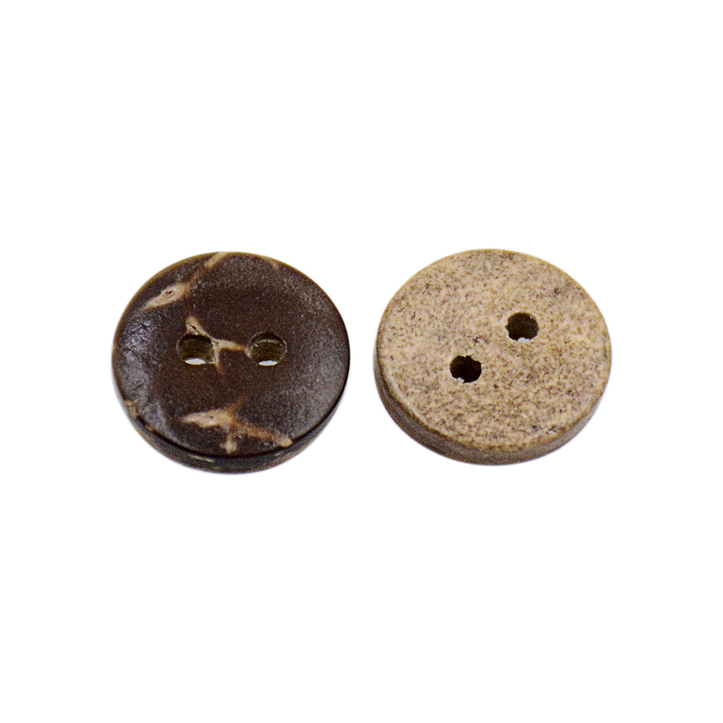Flat 2 Hole Coconut Button