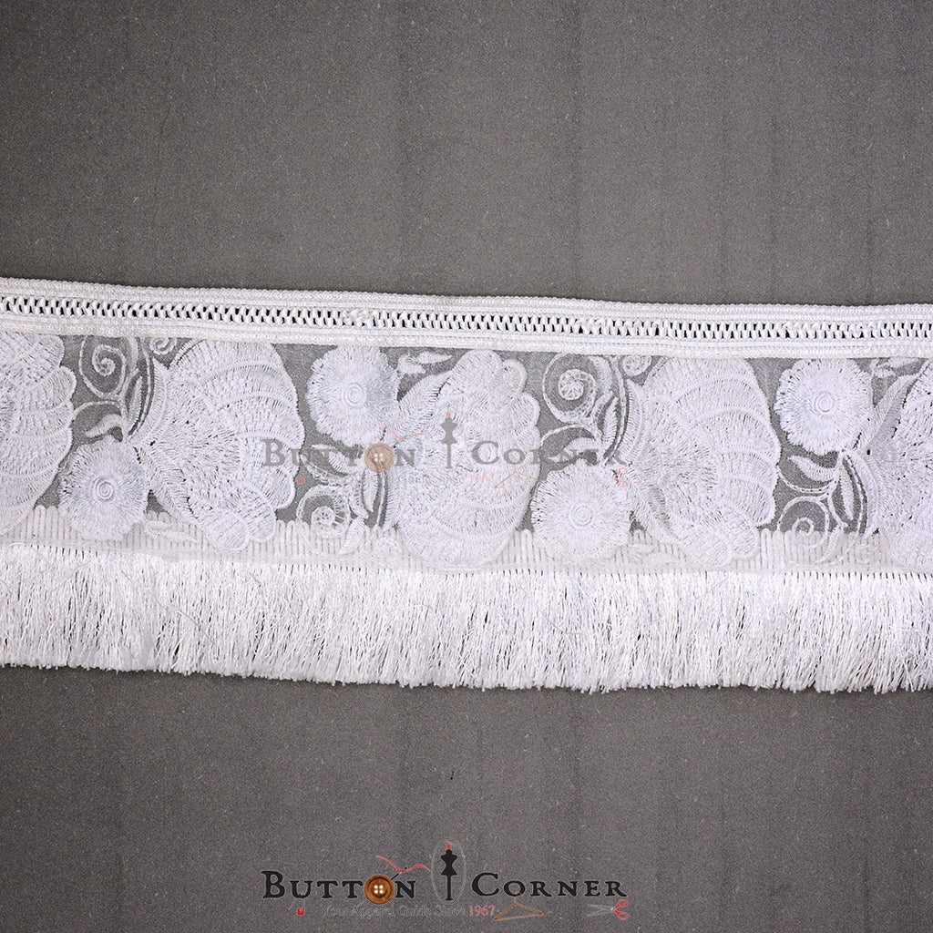 One Side Border Hanging Net Lace