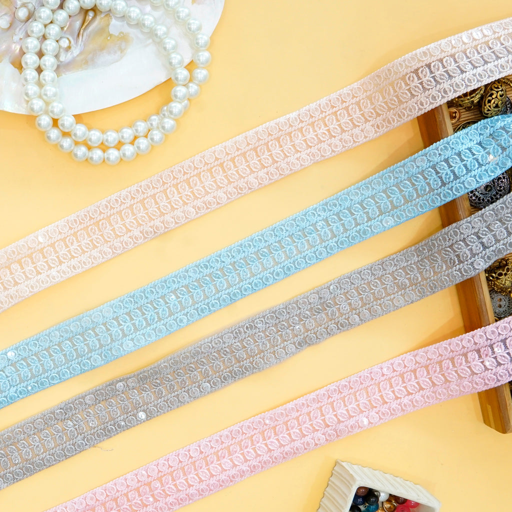 Sequence Embroidery Net Lace