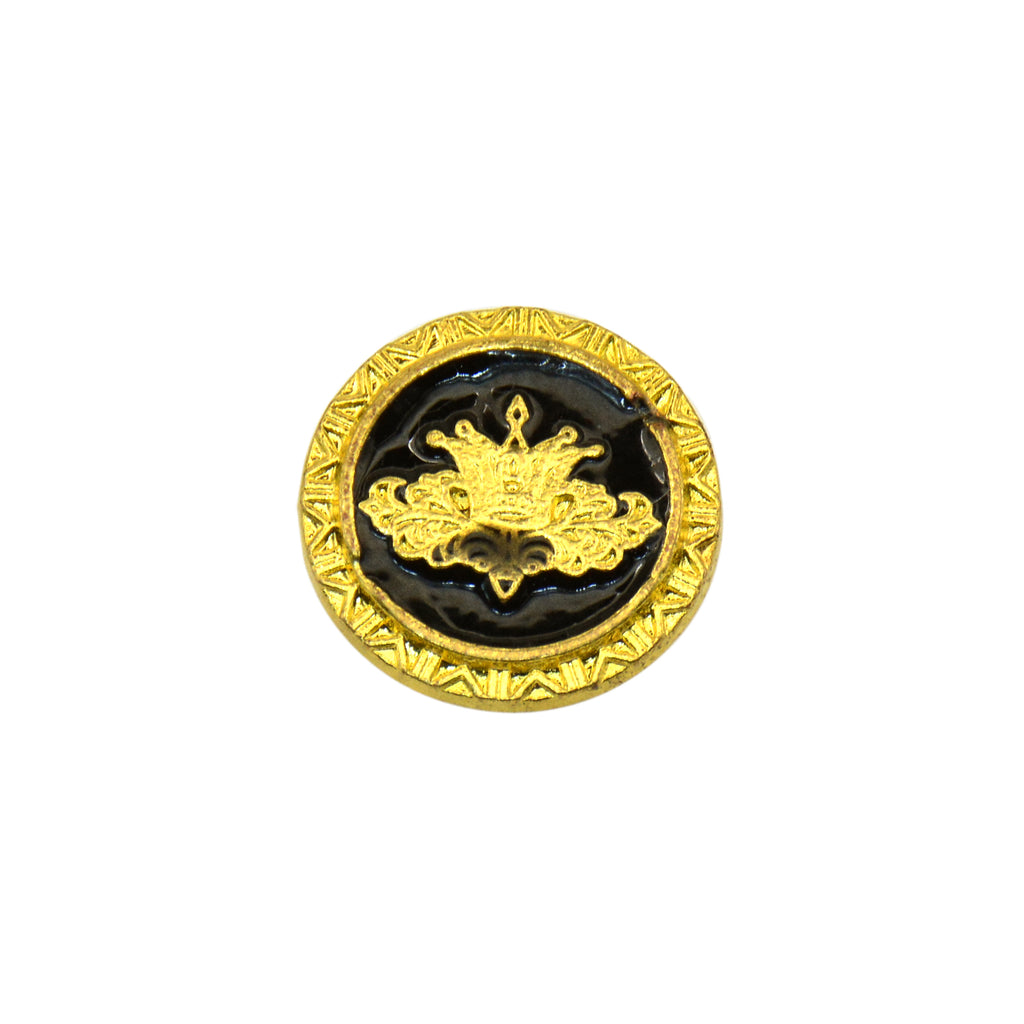 Border Design Metal Shank Button