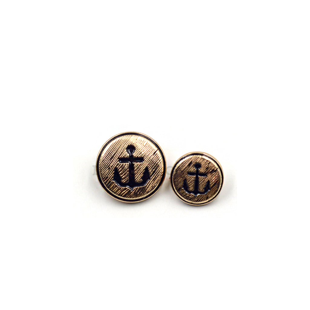 Anchor Design Metal Suiting Button