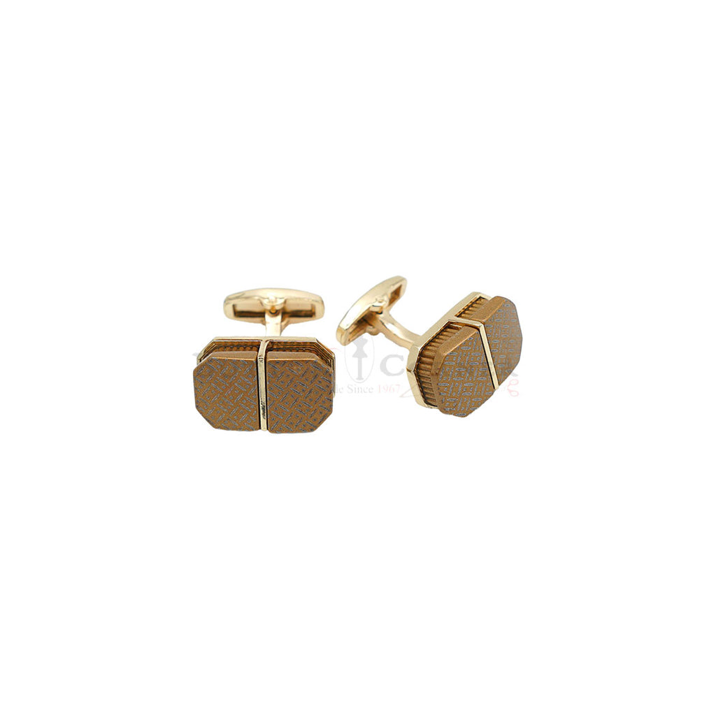 Textured Surface Rectangle Cufflink