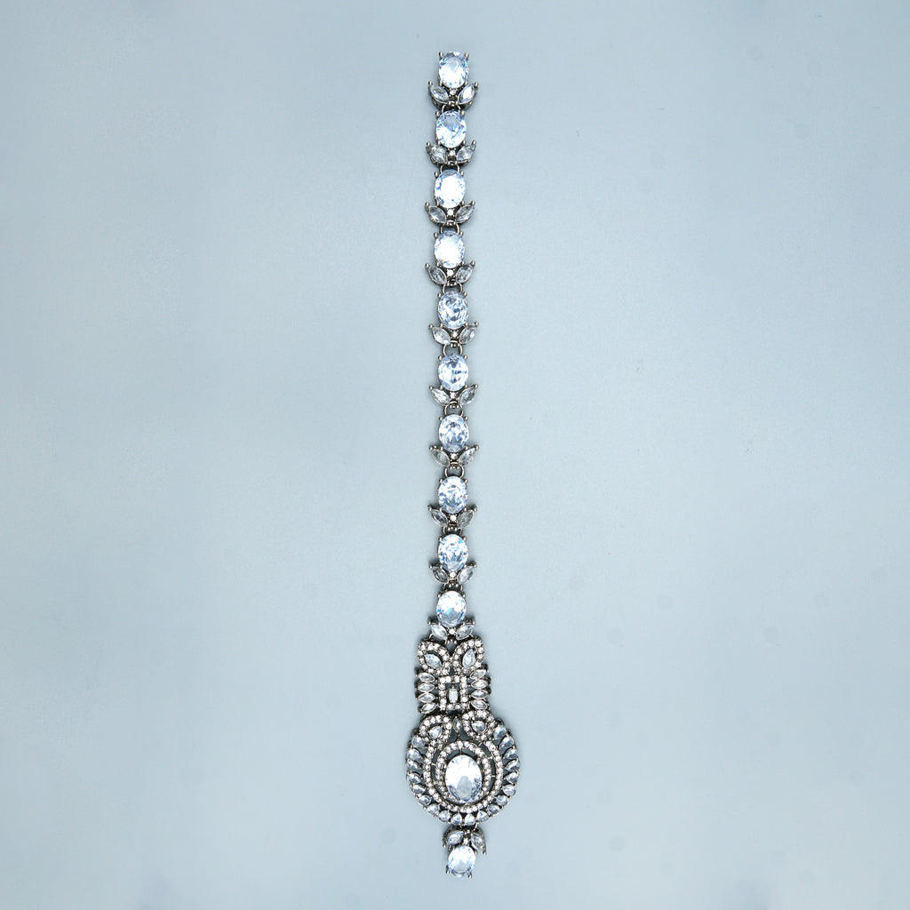 Antique Base Fancy Kundan Button Patti