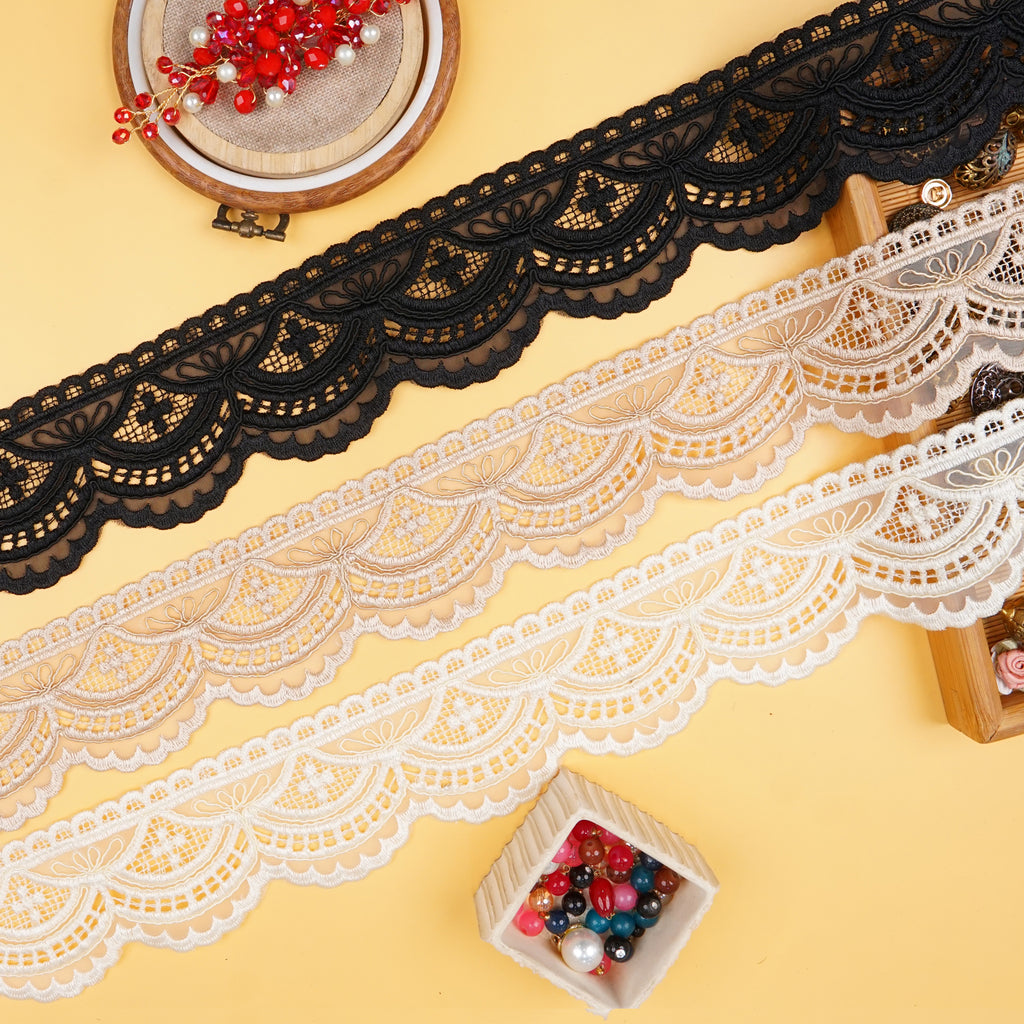 One Side Border Organza Lace
