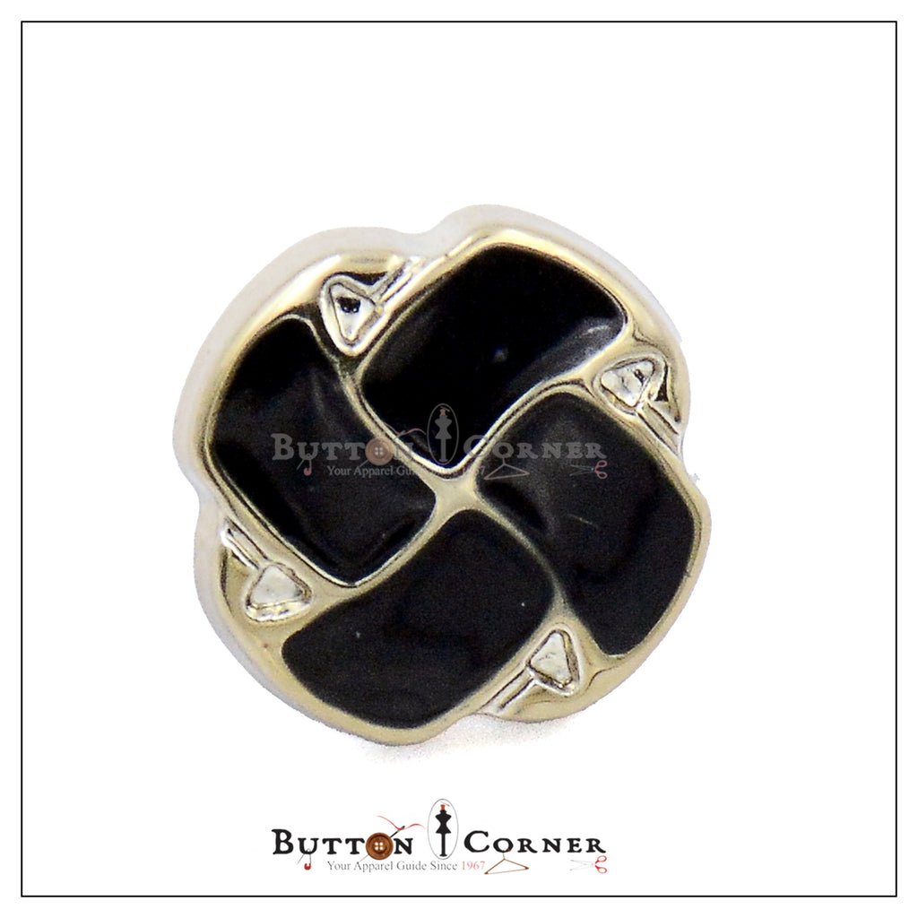 Fan Design Plastic Shank Button