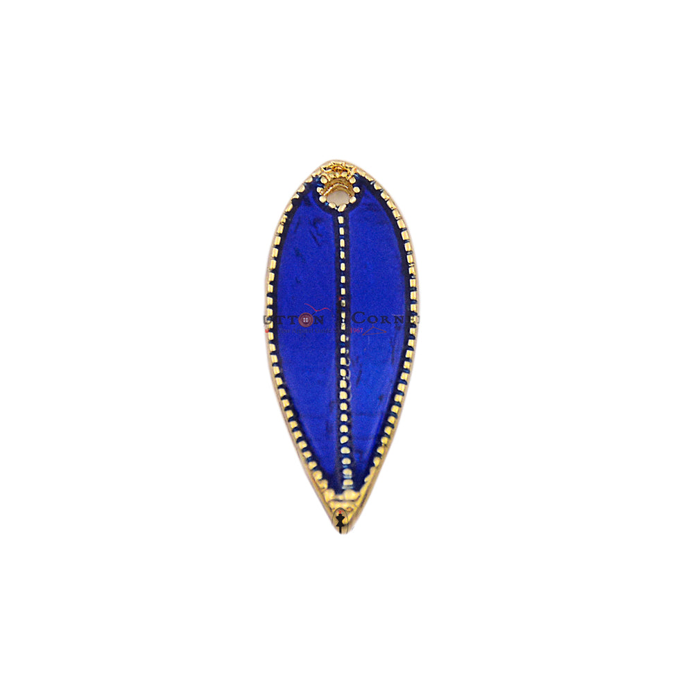 Neem Leaf Metal Hanging Button