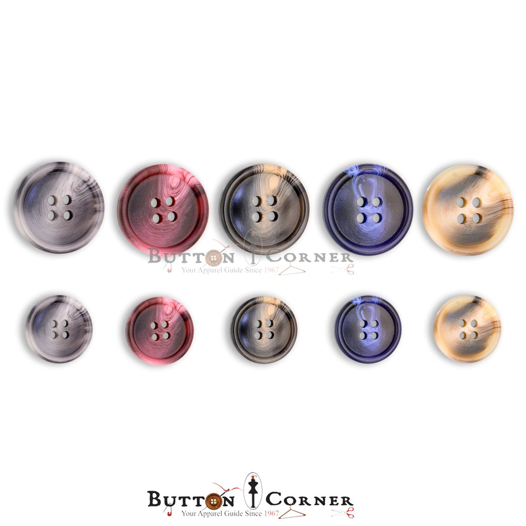 Round Thick Border Suiting Button 8525