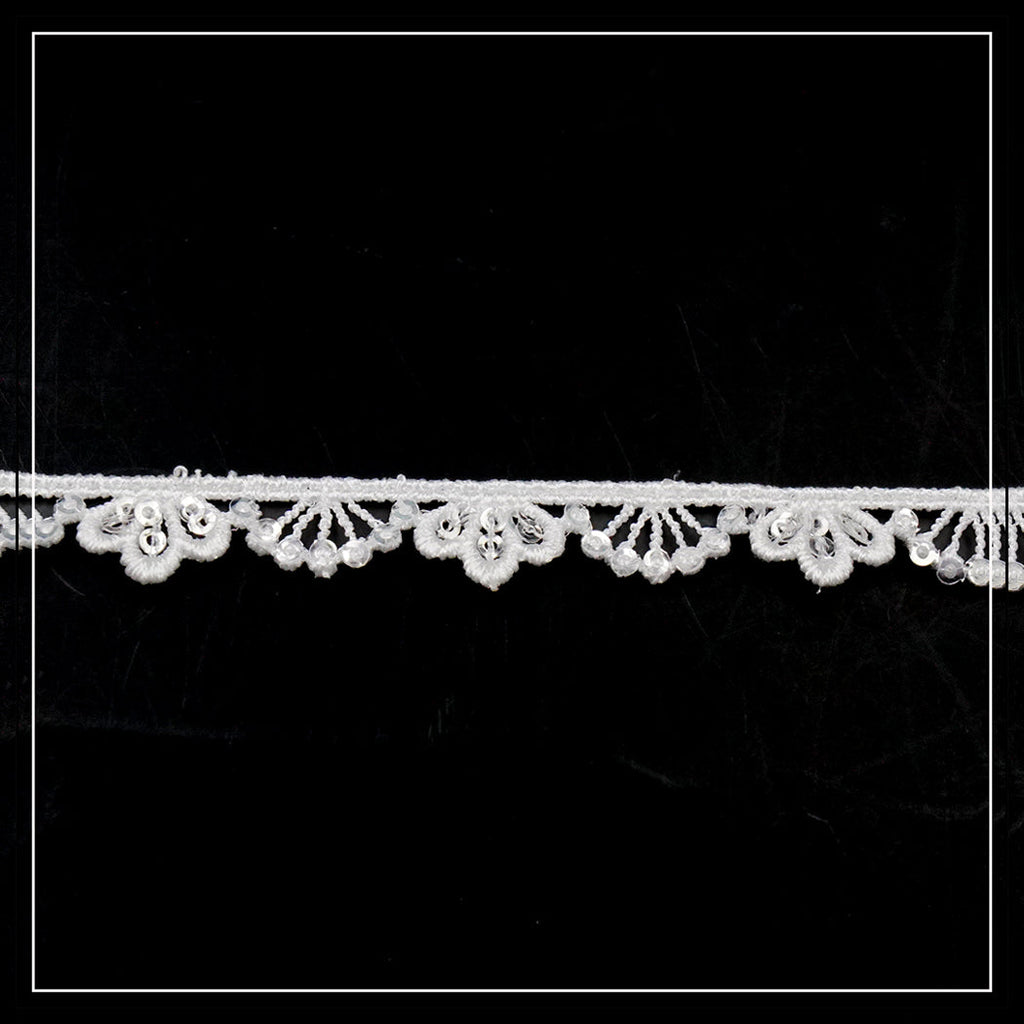 One Side Border Sequence Lace