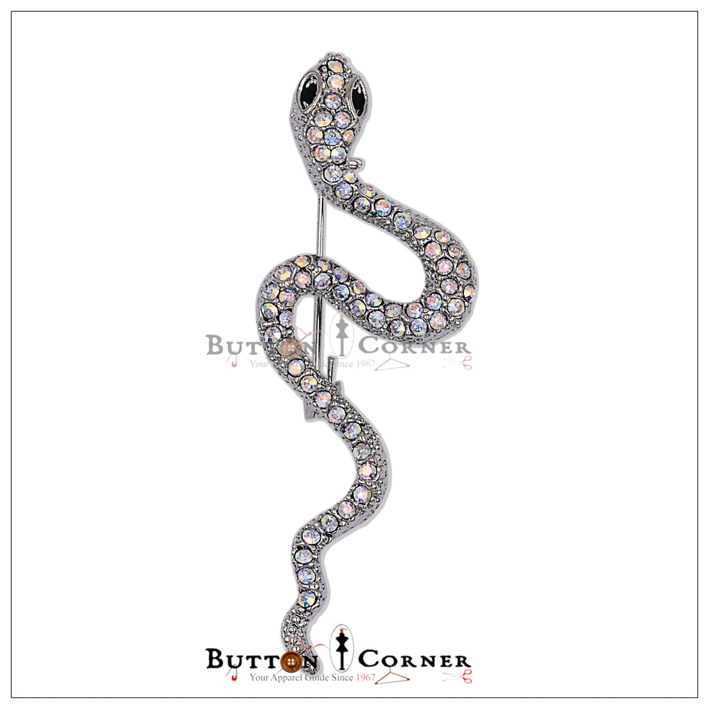Snake🐍 With Diamonds Brooch