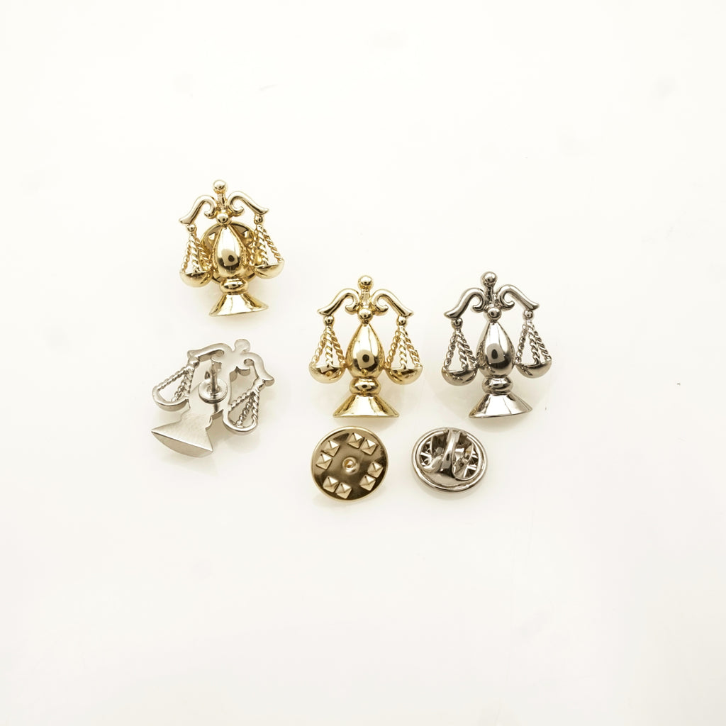 Scale Of Justice Lawyers Lapel Pin