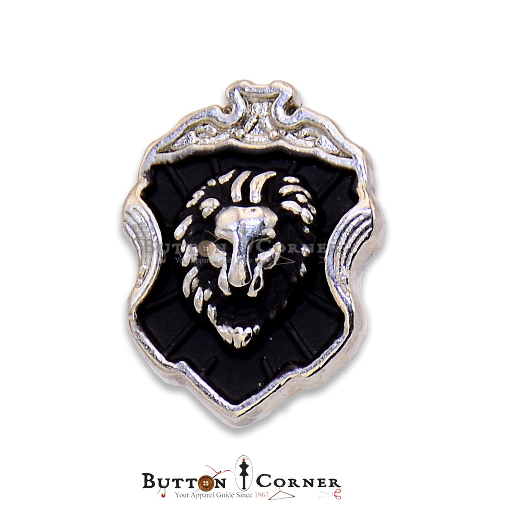 Shield Lion Head Pin