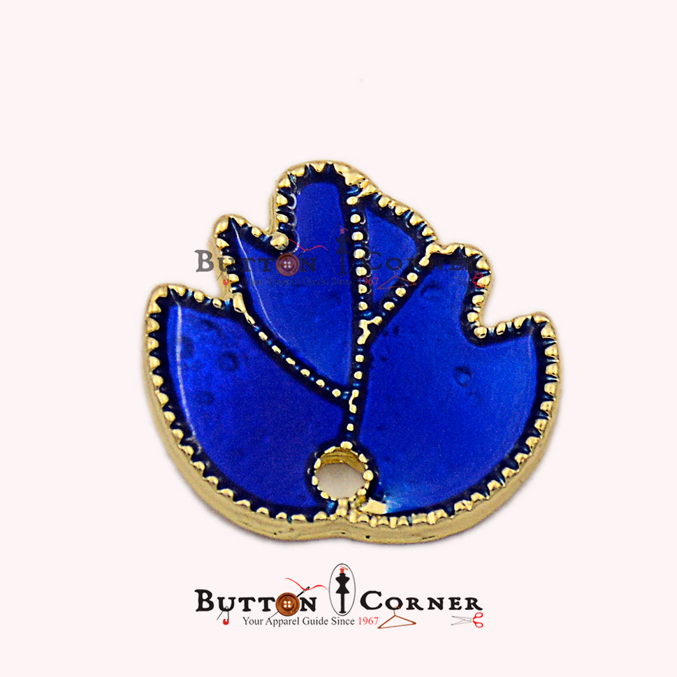 Maple Leaf Metal Hanging Button