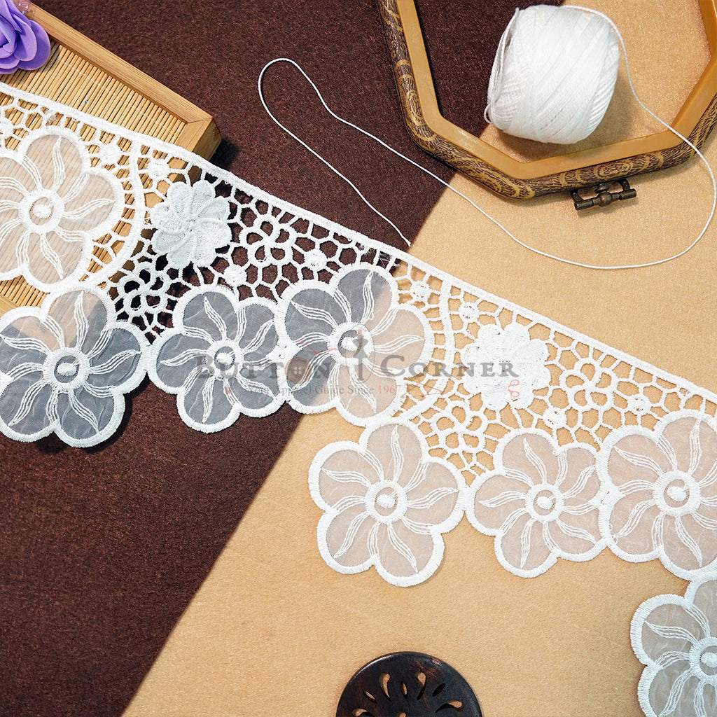 One Side Border Organza Lace