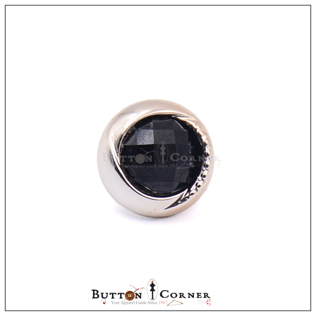 Zircon Design Plastic Shank Button