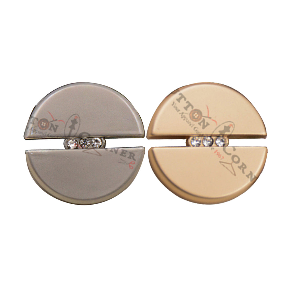 Three Stone Metal Suiting Button