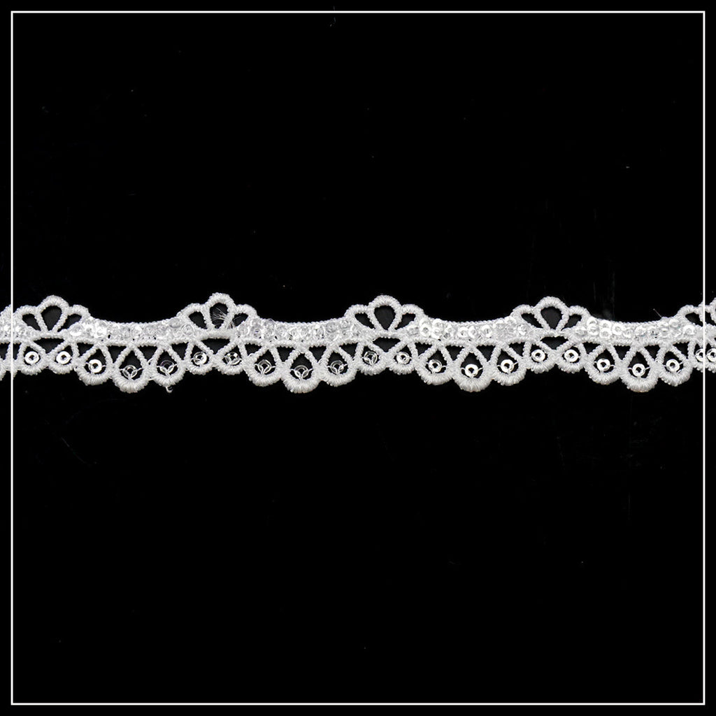 One Side Border Sequence Lace