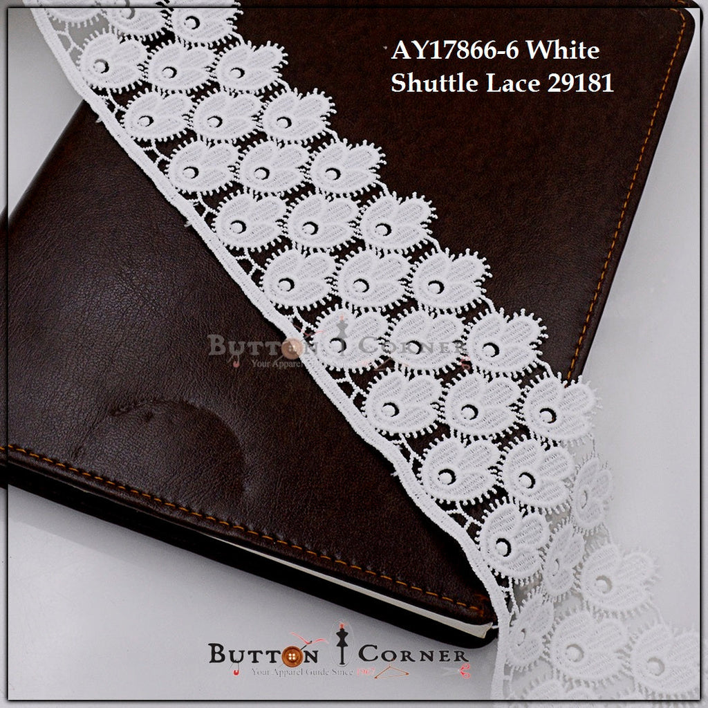 One Side Border Shuttle Lace