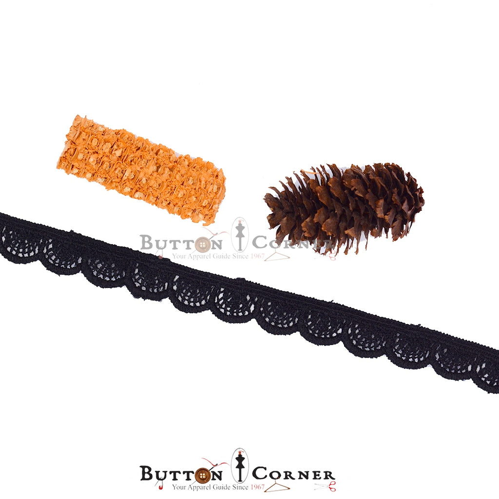 One Side Border Shuttle Lace