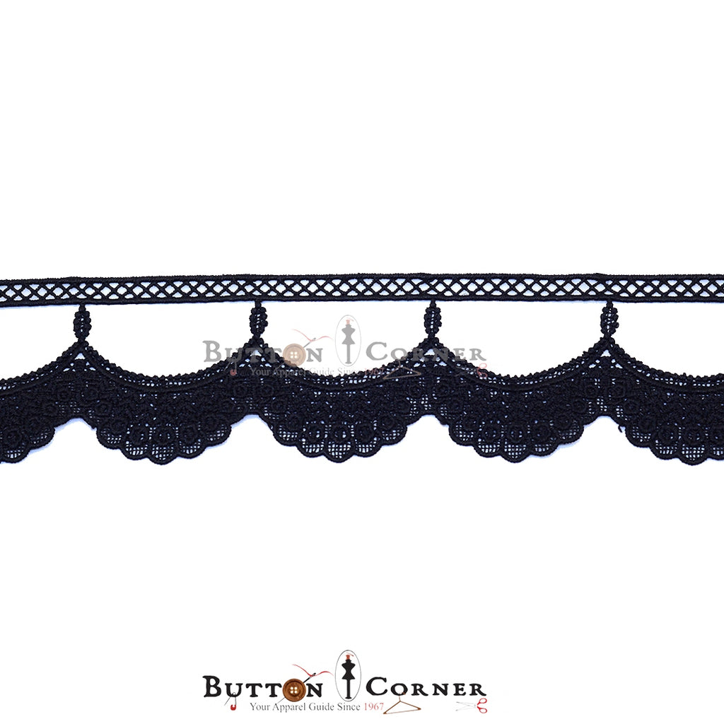 One Side Border Shuttle Lace