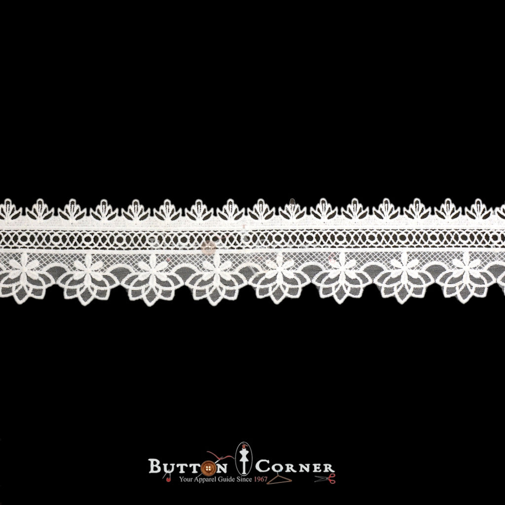 One Side Border Shuttle Lace