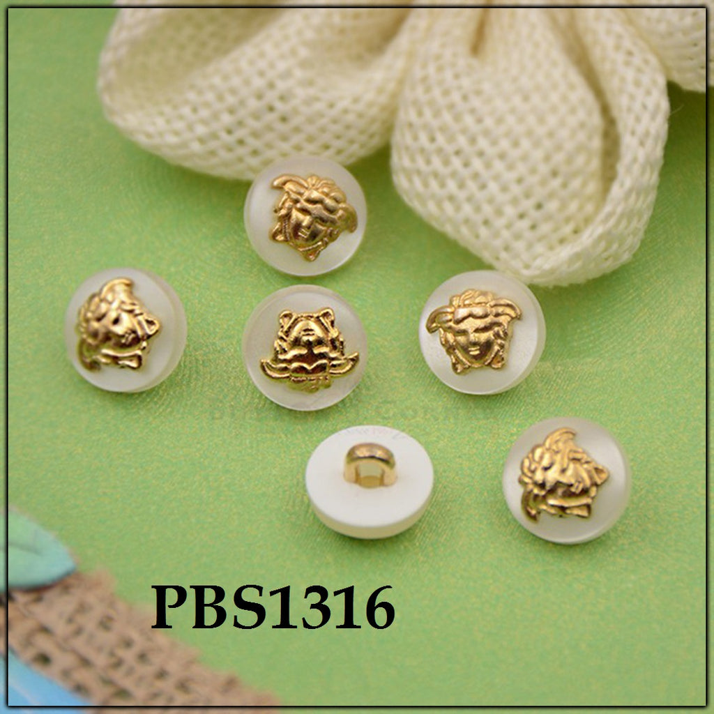 Versace Logo Plastic Shirt Button