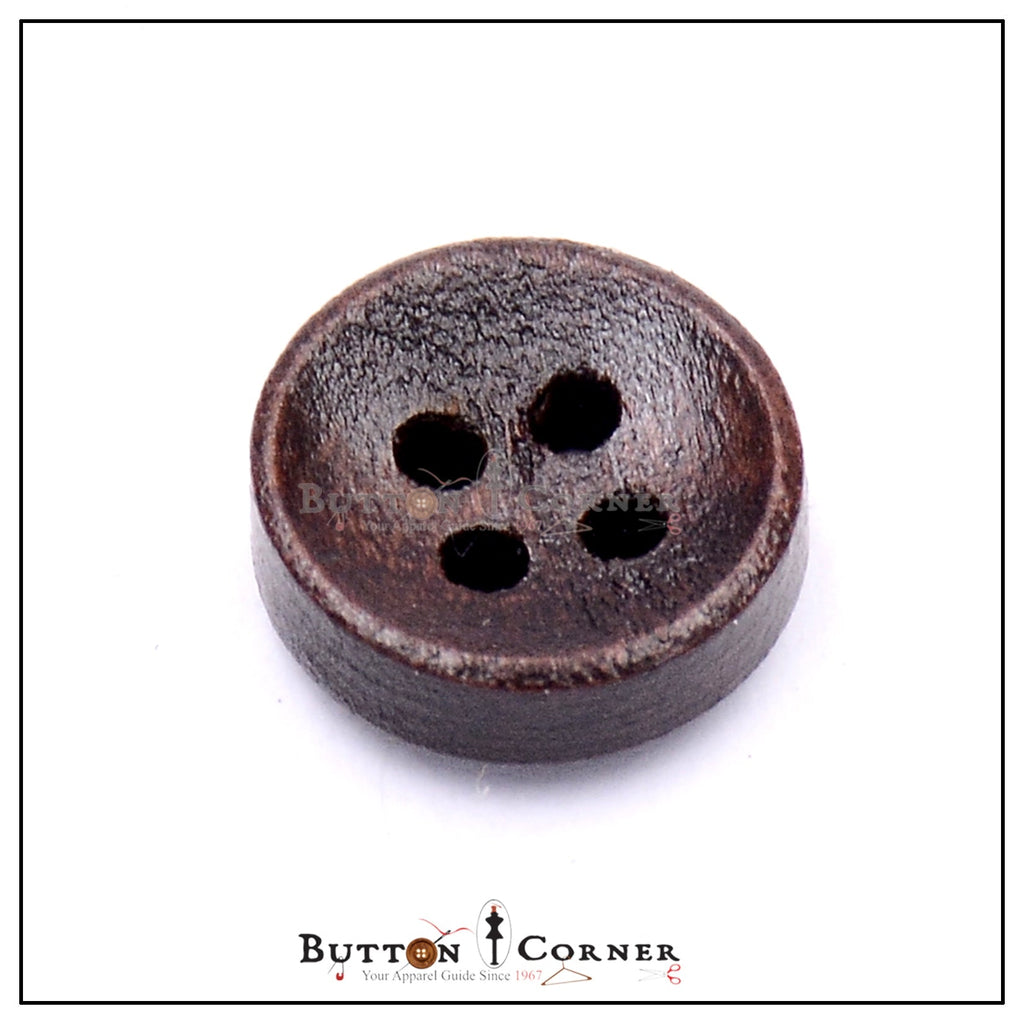 Curve Shape 4 Hole Wooden Button