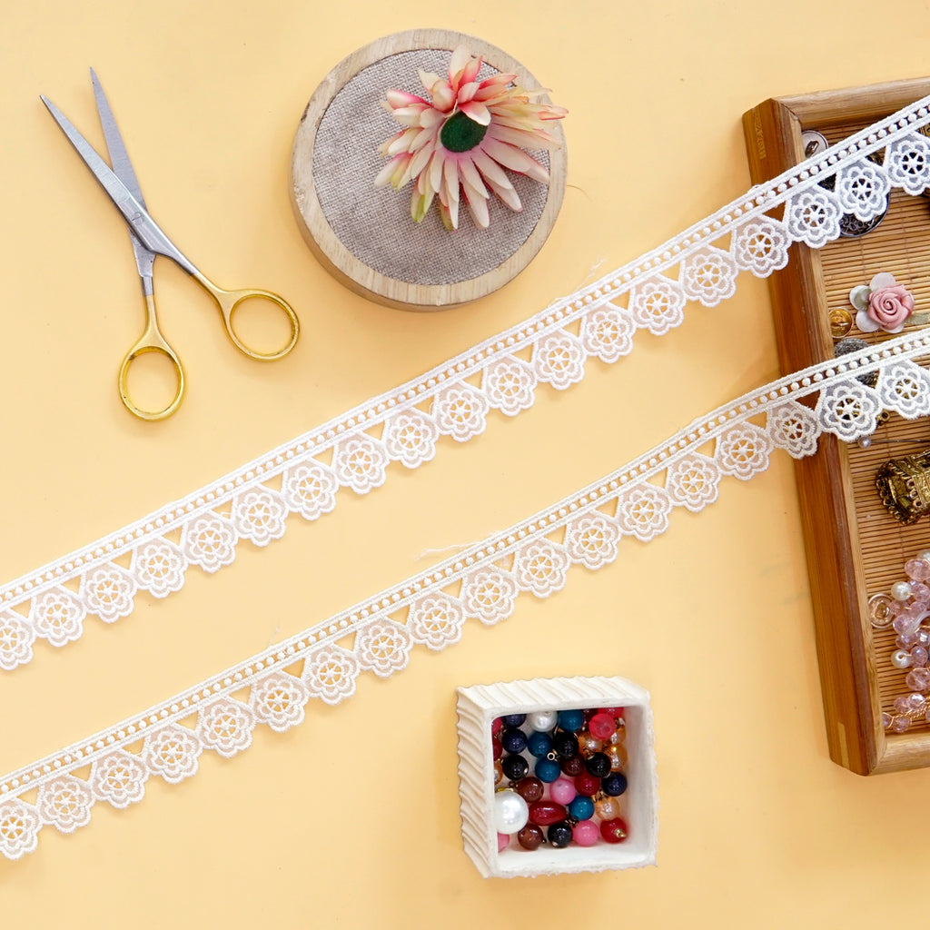 One Side Border Organza Lace